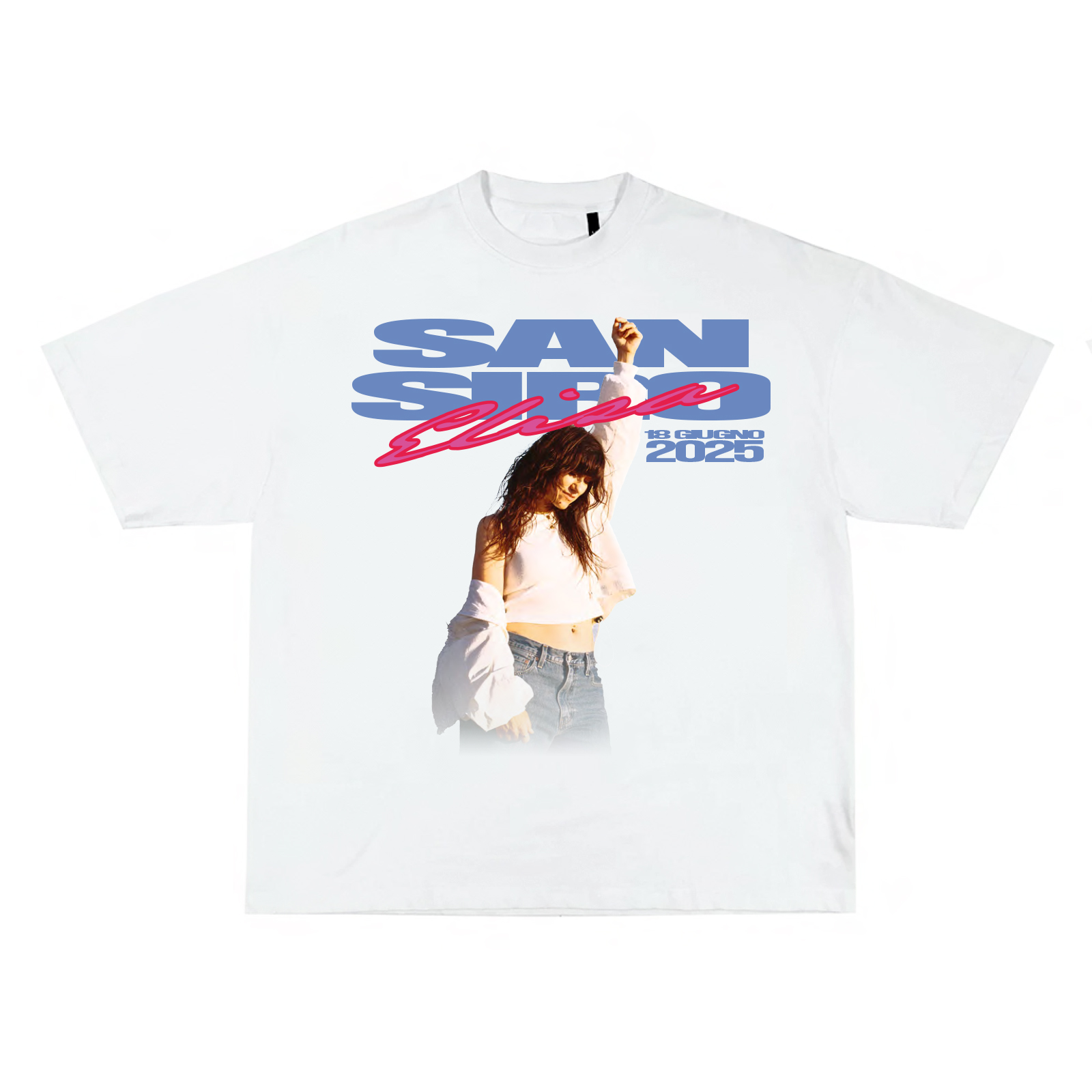 T-Shirt In Cotone Personalizzata Con Nome Elisa E Aggettivi Simpatici | Idea Regalo Divertente Per Compleanno, Onomastico, Natale